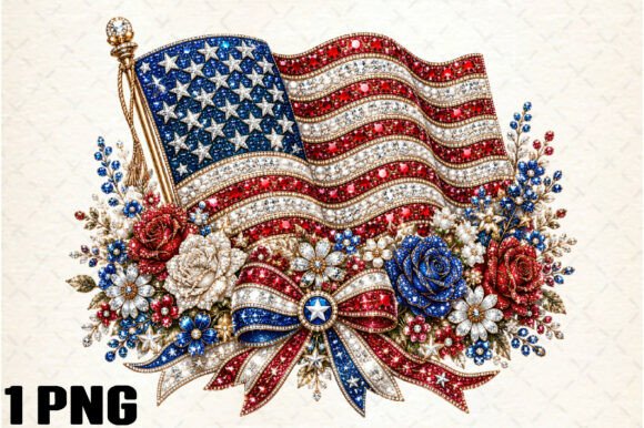 4th of July PNG Rhinestone American Flag: A Designer's Guide