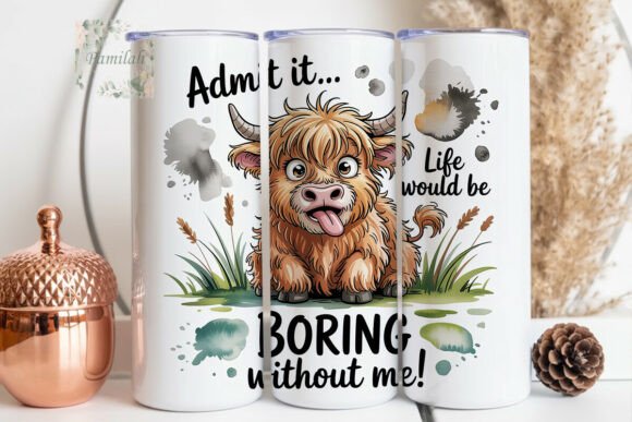 Add Personality to Your Projects with a Highland Cow Tumbler Wrap
