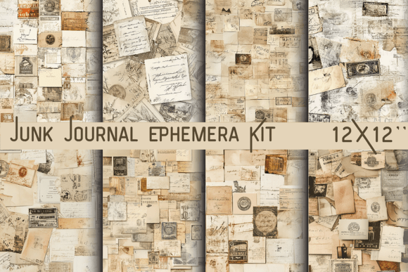 Authentic Vintage Collage Elements for Your Projects