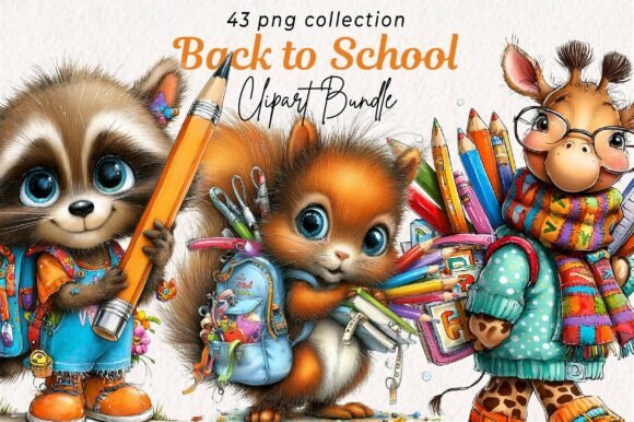 Back to School Animals Clipart: A Creative Toolkit for Modern Designers