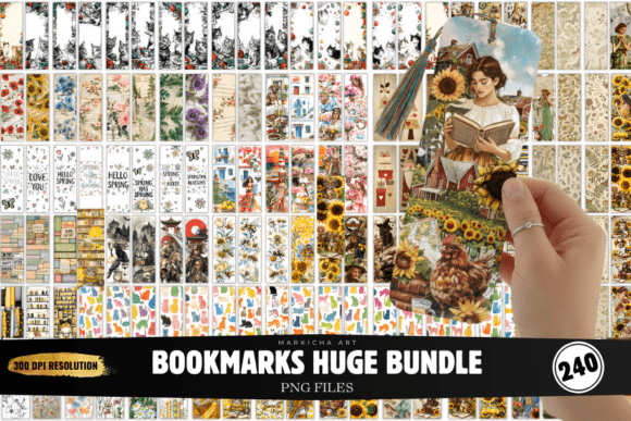 Bookmarks Png Huge Bundle: A Designer's Toolkit for Seasonal Charm