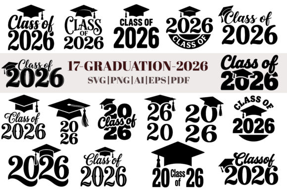 Celebrate the Class of 2026 with 17 Premium SVG Designs
