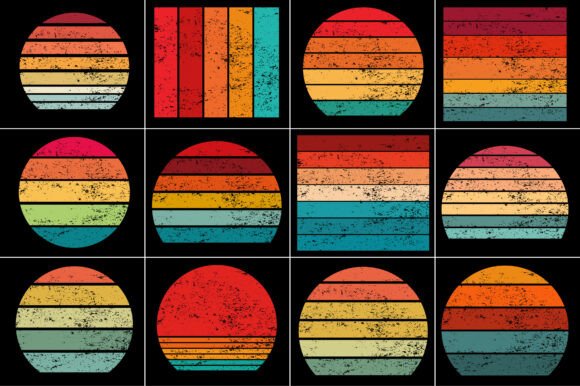 Retro Vintage Sunset Grunge Background: Capturing Nostalgia