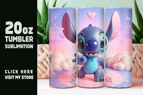 Revive the 90s: Digital Cartoon Tumbler Wrap for Vibrant Projects