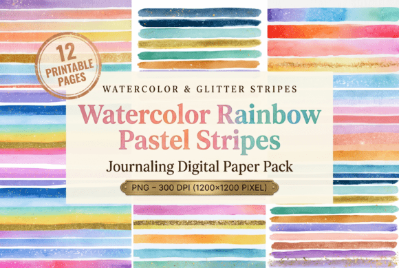 Watercolor Rainbow Pastel Stripes: A Designer's Guide